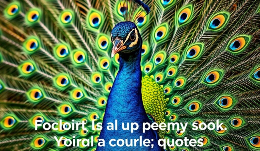 Colorful Peacock Quotes For Instagram