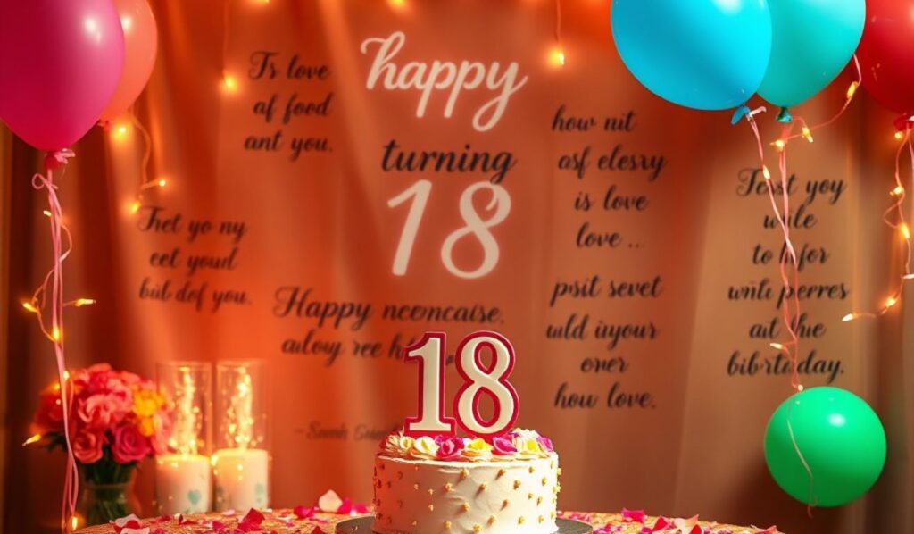 18th Birthday Heartfelt and Sentimental Captions