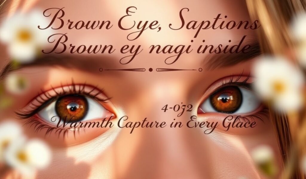 Brown Eye Captions For Instagram