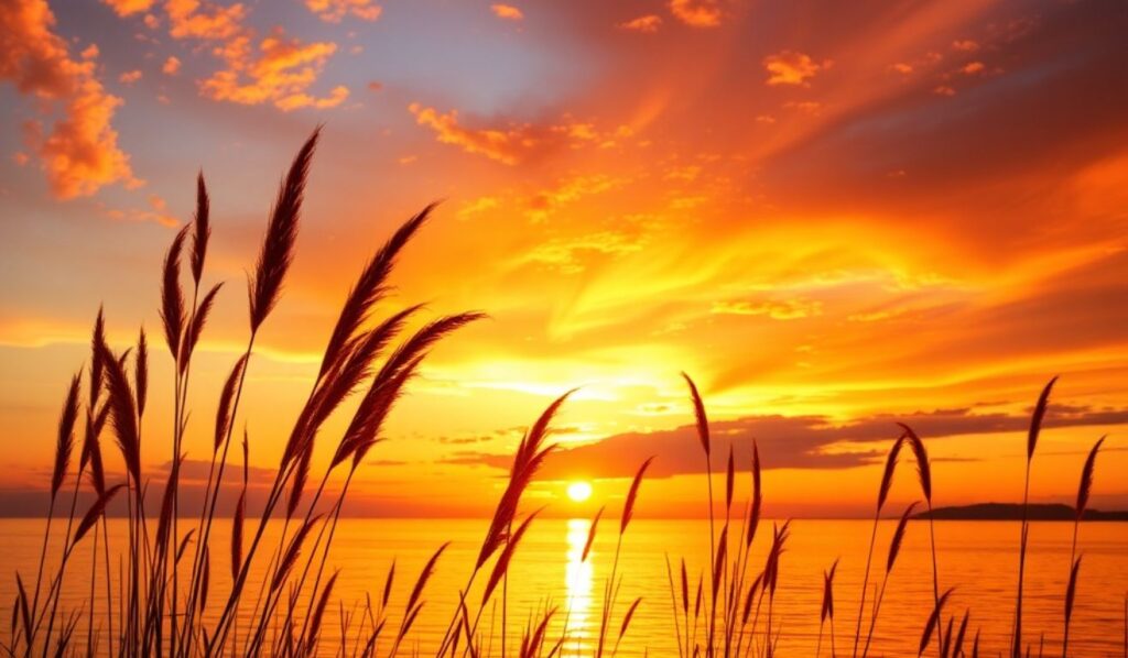 Golden Sunset Moments Captions