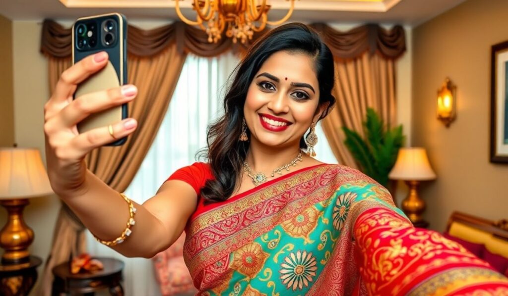 Selfies & Saree Captions