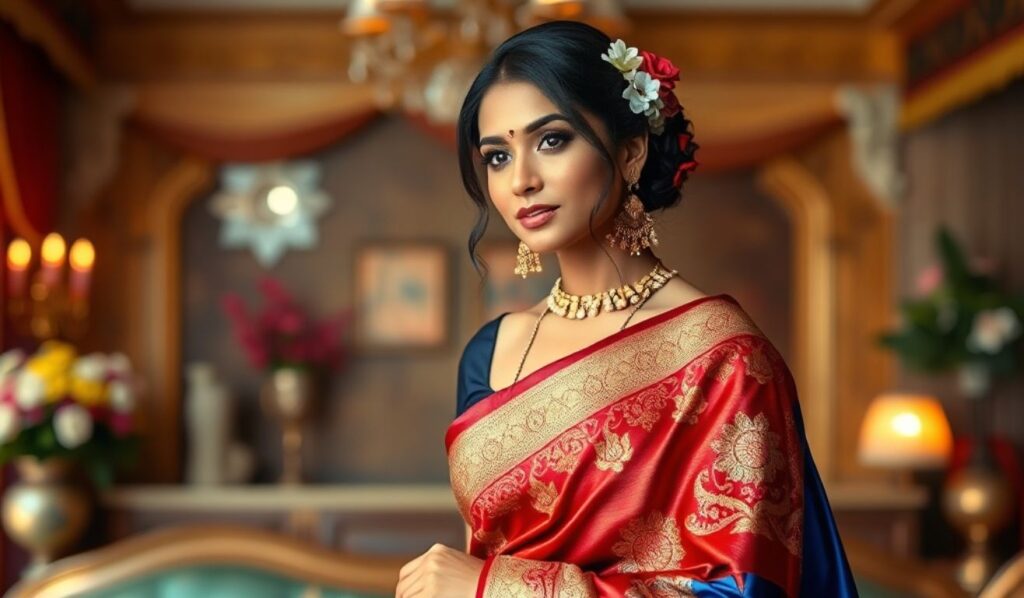 Silk Saree Captions for Instagram