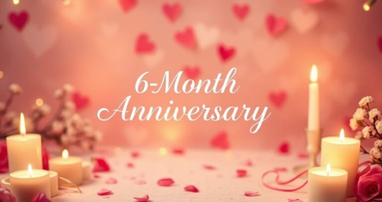300+Happy Six-Month Anniversary Captions, Wishes & Quotes (1)