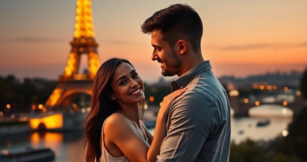 Honeymoon in France Captions