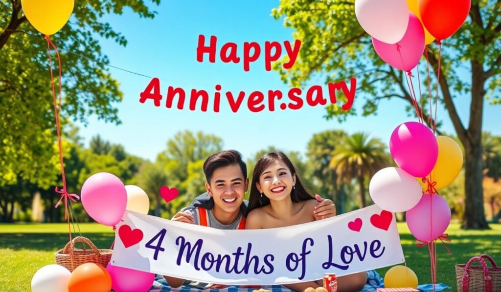 Funny 4 Month Anniversary Captions for Instagram