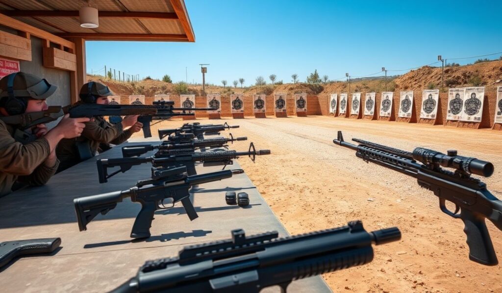 Shooting Range Gun Captions